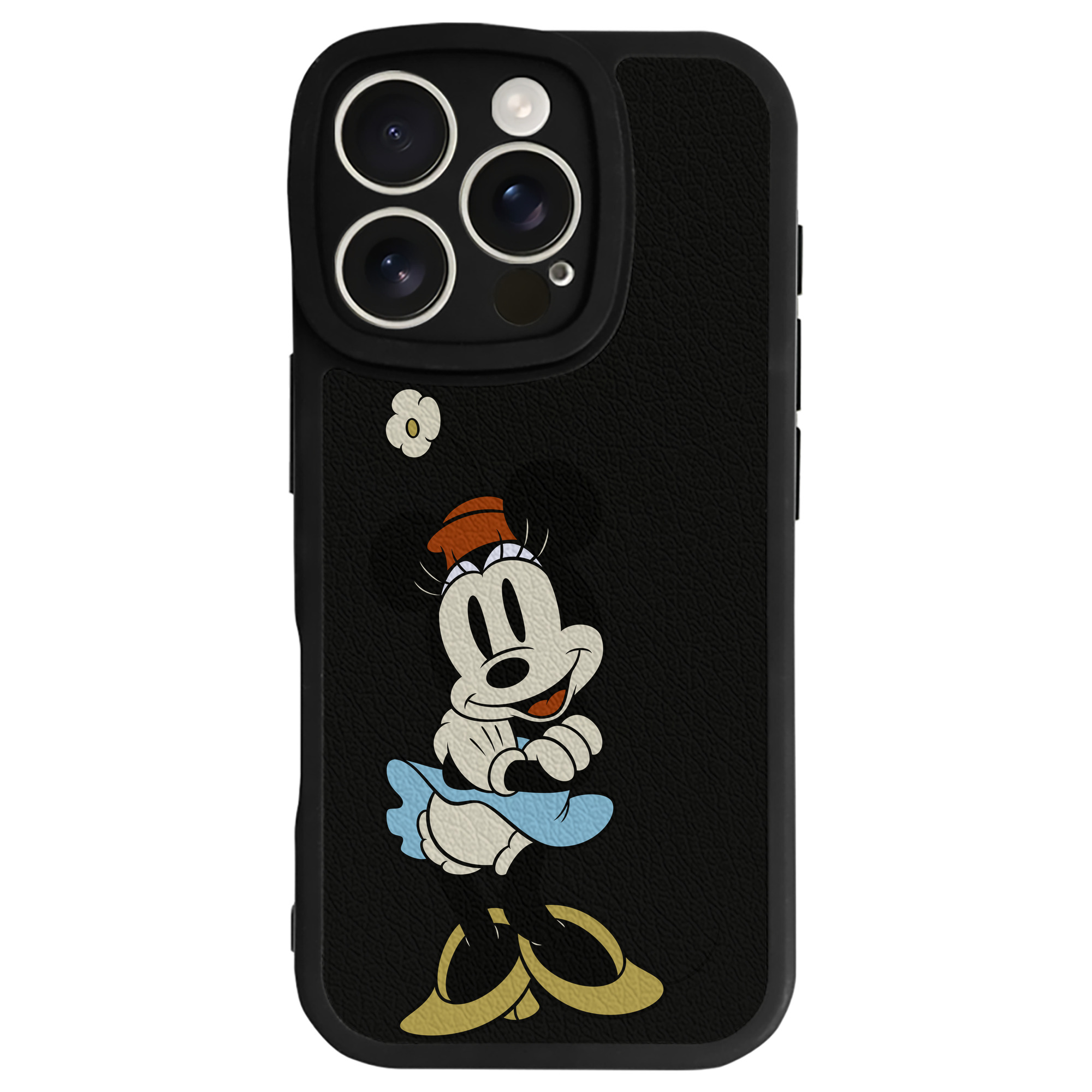 （画像用） ミッキーマウス Mickey Mouse 【iPhone 16シリーズ対応】シリコンスマホケース（レザー調） 材質：シリコン